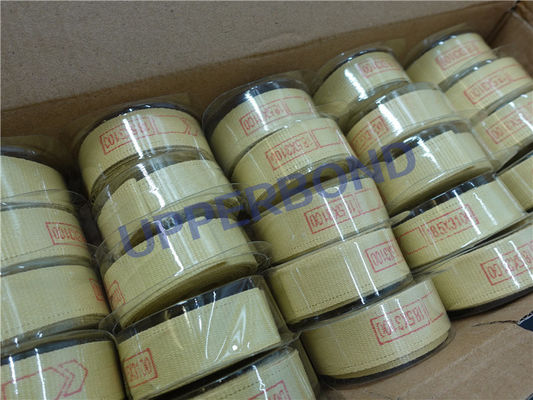 خرید قطعات یدکی دستگاه سیگار تسمه نقاله نوار نقاله زرد پارچه Kevlar تولید آنلاین